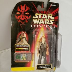 Vintage 1998 Hasbro Star Wars Episode 1 Jar Jar Binks action figure